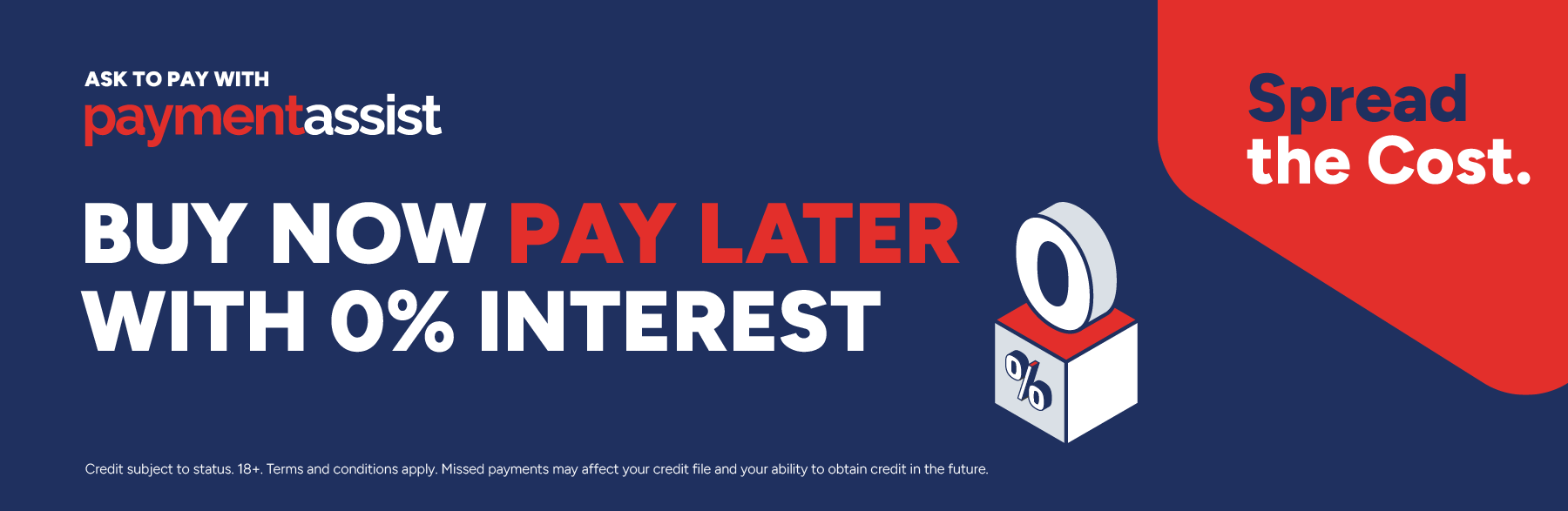 BuyNowPayLater 0% INTEREST